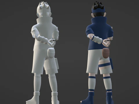 Sasuke Uchiha - Naruto Shippuden 3D Model