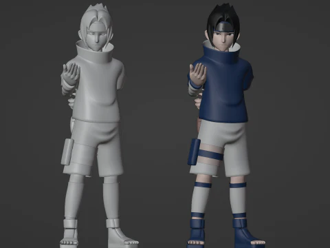 Sasuke Uchiha - Naruto Shippuden 3D Model