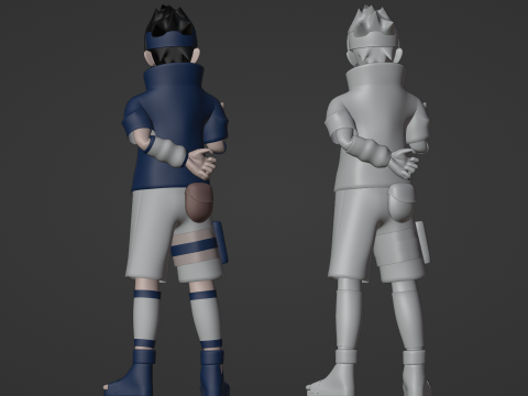 Sasuke Uchiha - Naruto Shippuden 3D Model