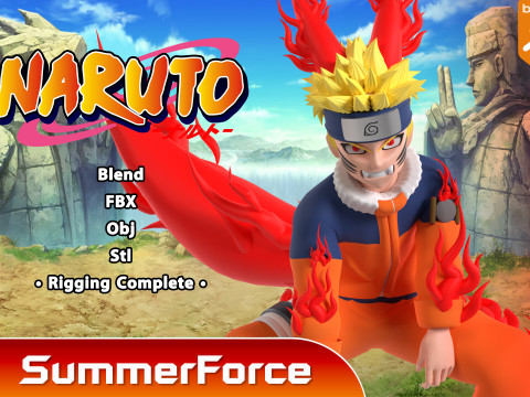Naruto One Tail - Naruto Shippuden Modelo 3D