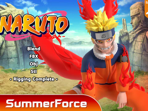 Naruto One Tail &ndash; Naruto Shippuden 3D Modell