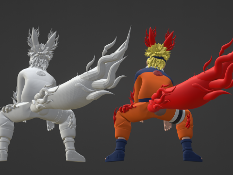 Naruto One Tail - Naruto Shippuden 3D Модель