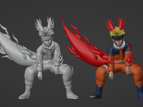 Naruto One Tail - Naruto Shippuden 3D Модель
