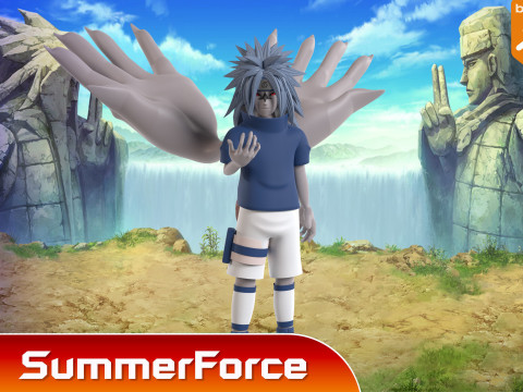 Sasuke Cursed Seal - Naruto Shippuden Model 3D