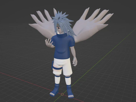 Sasuke Cursed Seal - Naruto Shippuden 3D Model