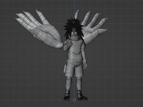Sasuke Cursed Seal - Naruto Shippuden Model 3D