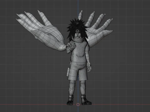 Sasuke Cursed Seal - Naruto Shippuden 3D Model