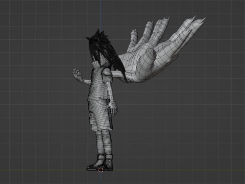 Sasuke Cursed Seal - Naruto Shippuden Model 3D