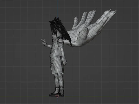 Sasuke Cursed Seal - Naruto Shippuden 3D Model