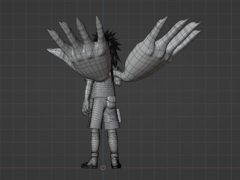 Sasuke Cursed Seal - Naruto Shippuden Model 3D