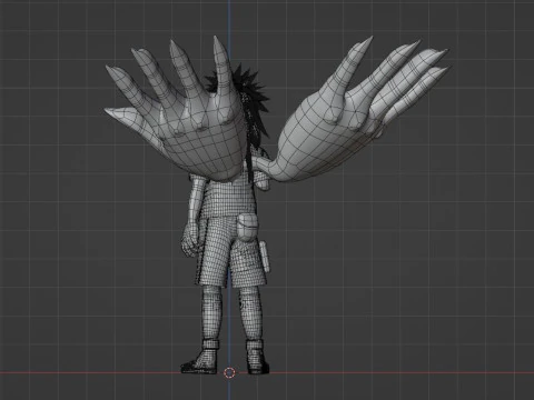 Sasuke Cursed Seal - Naruto Shippuden 3D Model