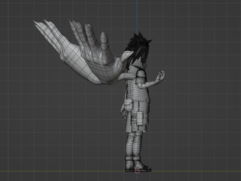 Sasuke Cursed Seal - Naruto Shippuden Model 3D