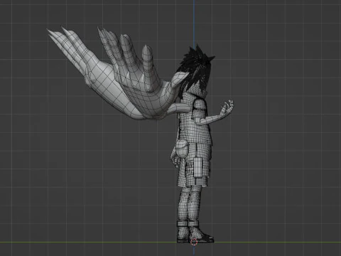 Sasuke Cursed Seal - Naruto Shippuden 3D Model