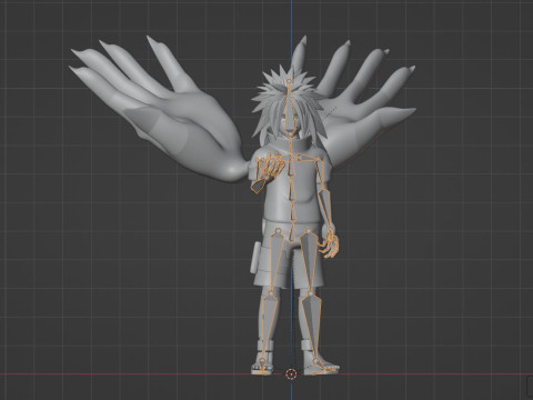 Sasuke Cursed Seal - Naruto Shippuden Model 3D