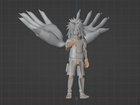 Sasuke Cursed Seal - Naruto Shippuden 3D Model