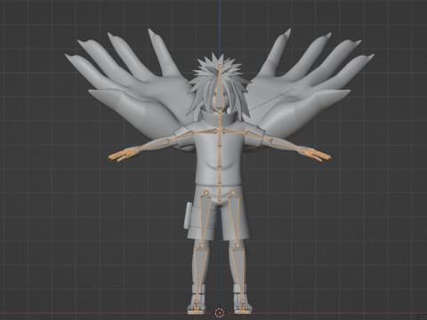 Sasuke Cursed Seal - Naruto Shippuden Model 3D
