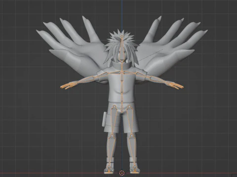 Sasuke Cursed Seal - Naruto Shippuden 3D Model