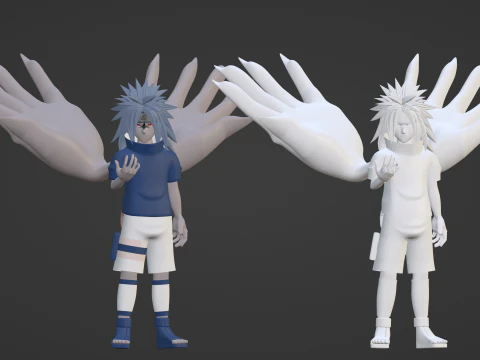 Sasuke Cursed Seal - Naruto Shippuden 3D Model