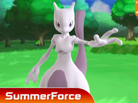 Mewtwo - Pokemon 3D Модель