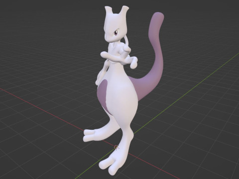 Mewtwo - Pokemon 3D Модель
