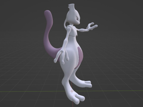Mewtwo - Pokemon 3D Модель