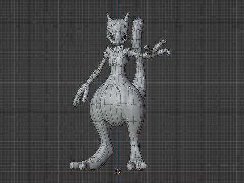 Mewtwo - Pokemon 3D Модель