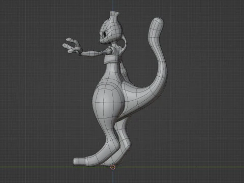 Mewtwo - Pokemon 3D Model