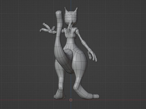 Mewtwo - Pokemon 3D Модель