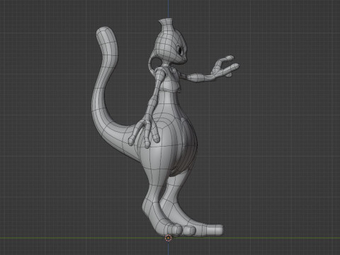 Mewtwo - Pokemon 3D Модель