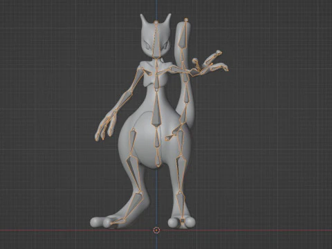 Mewtwo - Pokemon 3D Model