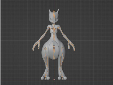 Mewtwo - Pokemon 3D Модель