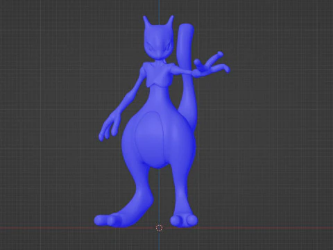 Mewtwo - Pokemon 3D Model
