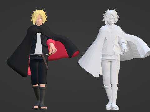 Boruto Uzumaki - Naruto Shippuden 3D मॉडल