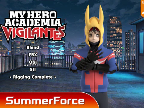 하이마와리 코이치 - 나의 히어로 아카데미아 자경단 3D 모델