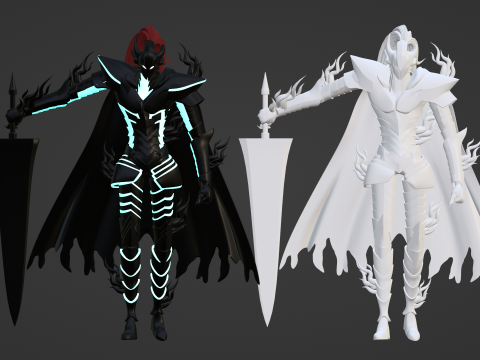 Igris Shadow - Solo leveling 3D Модель