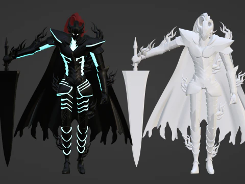 Igris Shadow - Solo leveling 3D Model