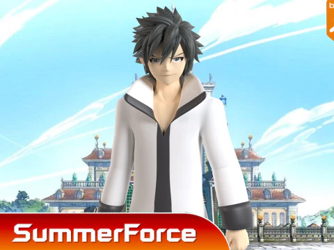 Gray Fullbuster - Fairy Tail 3D Model