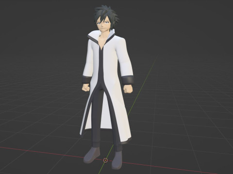 Gray Fullbuster - Fairy Tail 3D मॉडल