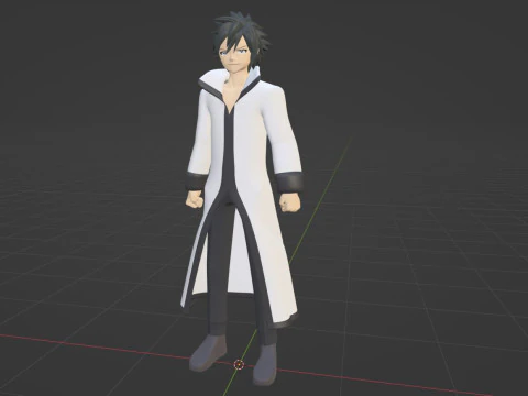 Gray Fullbuster - Fairy Tail 3D Model