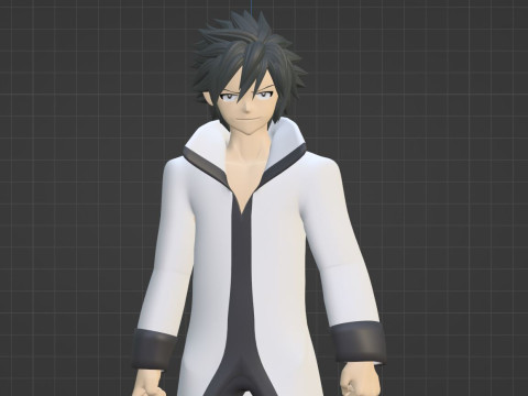 Gray Fullbuster - Fairy Tail 3D मॉडल