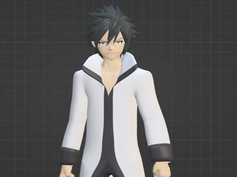 Gray Fullbuster - Fairy Tail 3D Model