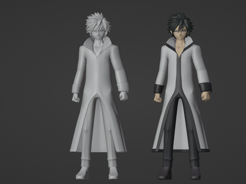 Gray Fullbuster - Fairy Tail 3D मॉडल