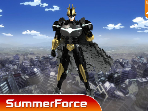 Armored All Might - My Hero Academia 3D-Modell