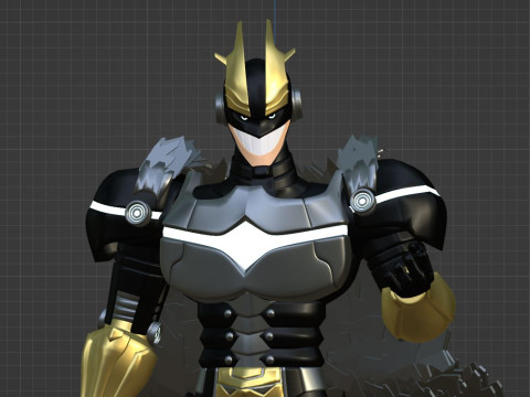 Armored All Might - My Hero Academia 3D-Modell