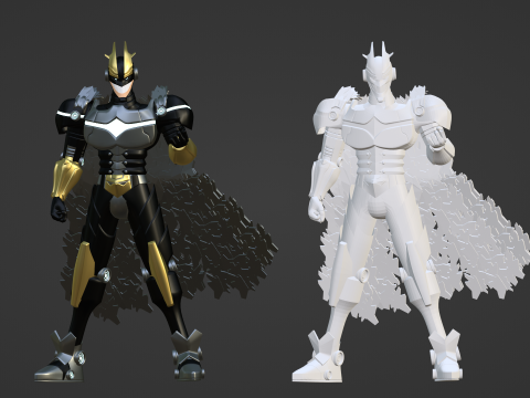 Armored All Might - My Hero Academia 3D-Modell
