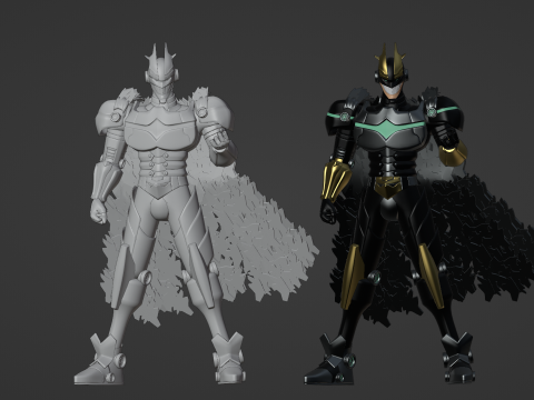 Armored All Might - My Hero Academia 3D-Modell