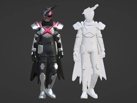 Ring Hunter Garyudo - No1 Sentai Gozyuger 3D Model