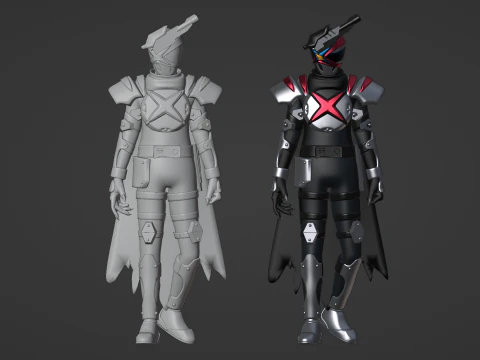 Ring Hunter Garyudo - No1 Sentai Gozyuger 3D Model