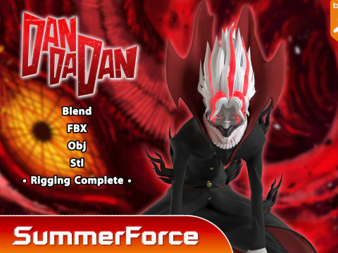 Trasformazione di Okarun - Dandadan Modello 3D