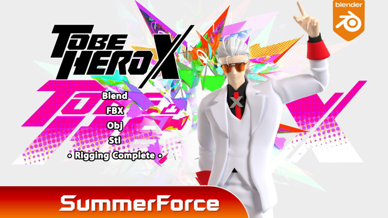 Hero X - To Be Hero X 3D Модель .c4d .max .obj .3ds .fbx .stl .blend